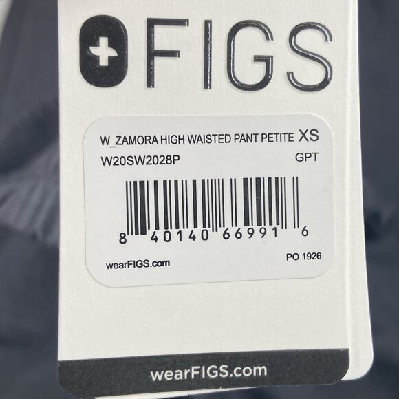 Figs Scrub Pants Women XS Petite Gray High Waisted Zamora Jogger NWT Medical - Picture 4 of 7